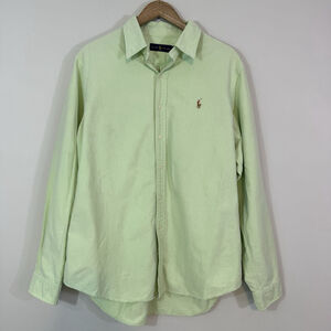 RALPH LAUREN Mint Light Green Long Sleeve Button-Down Shirt Size XL
